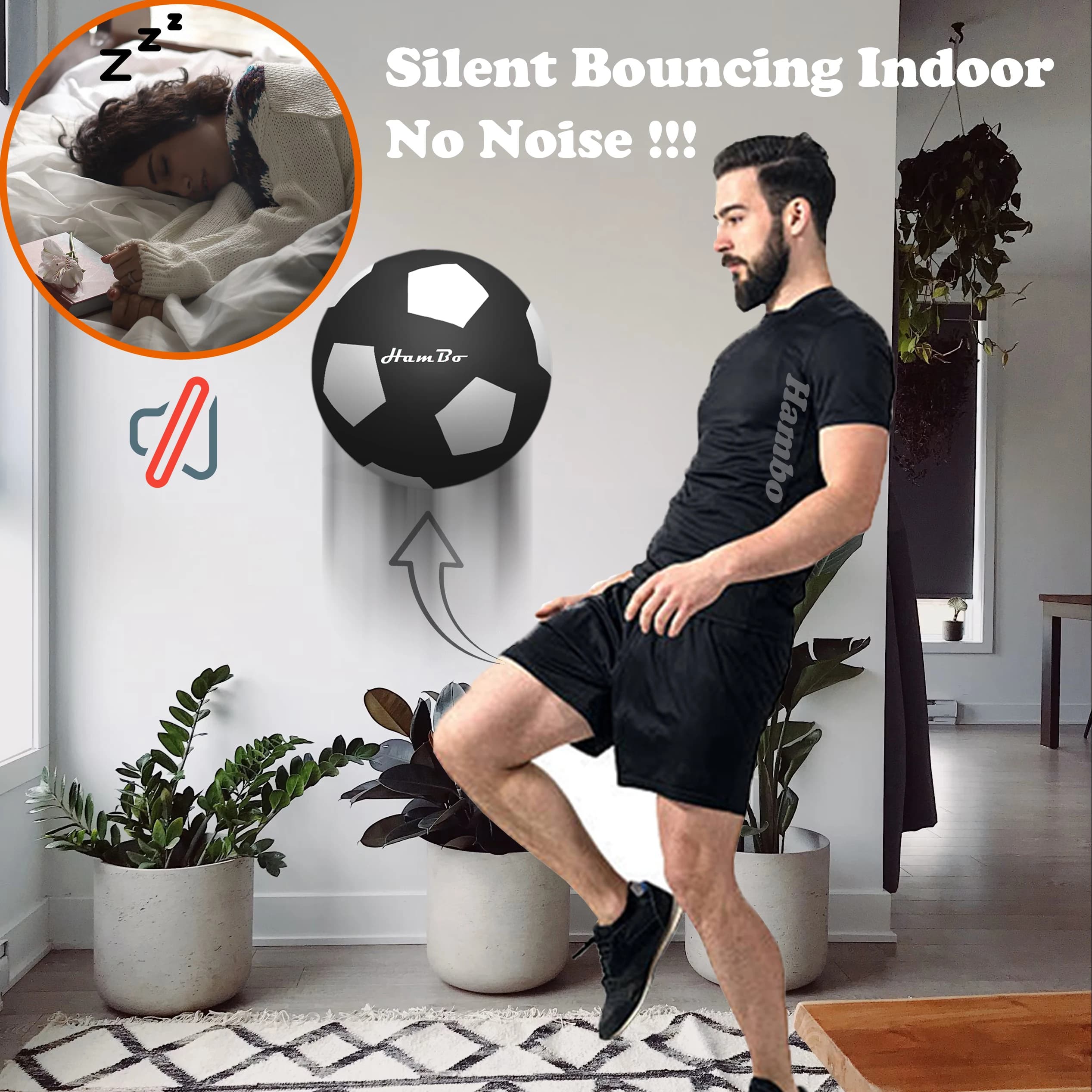 CICHA PIŁKA idealna do mieszkań - bezglosna i bezpieczna rozm. 3/5/7