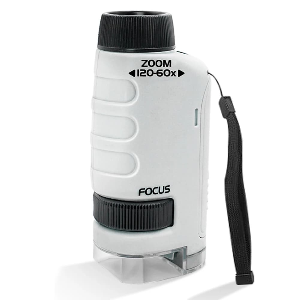 Edukacyjny Mini Mikroskop Ręczny z podświetleniem LED 60-120X